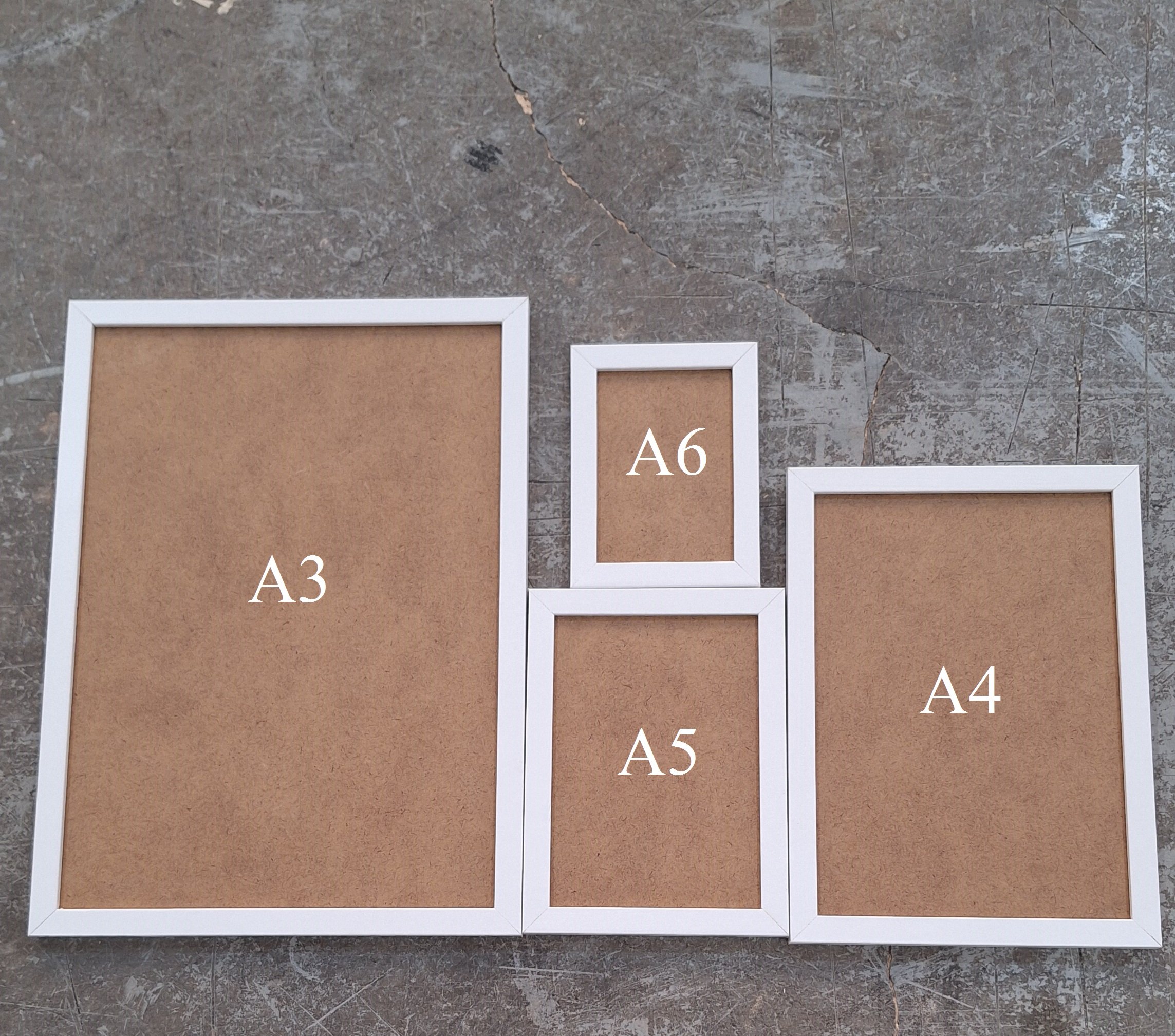 Beyaz çerçeve A6 (10,5x15 cm) 10 adet