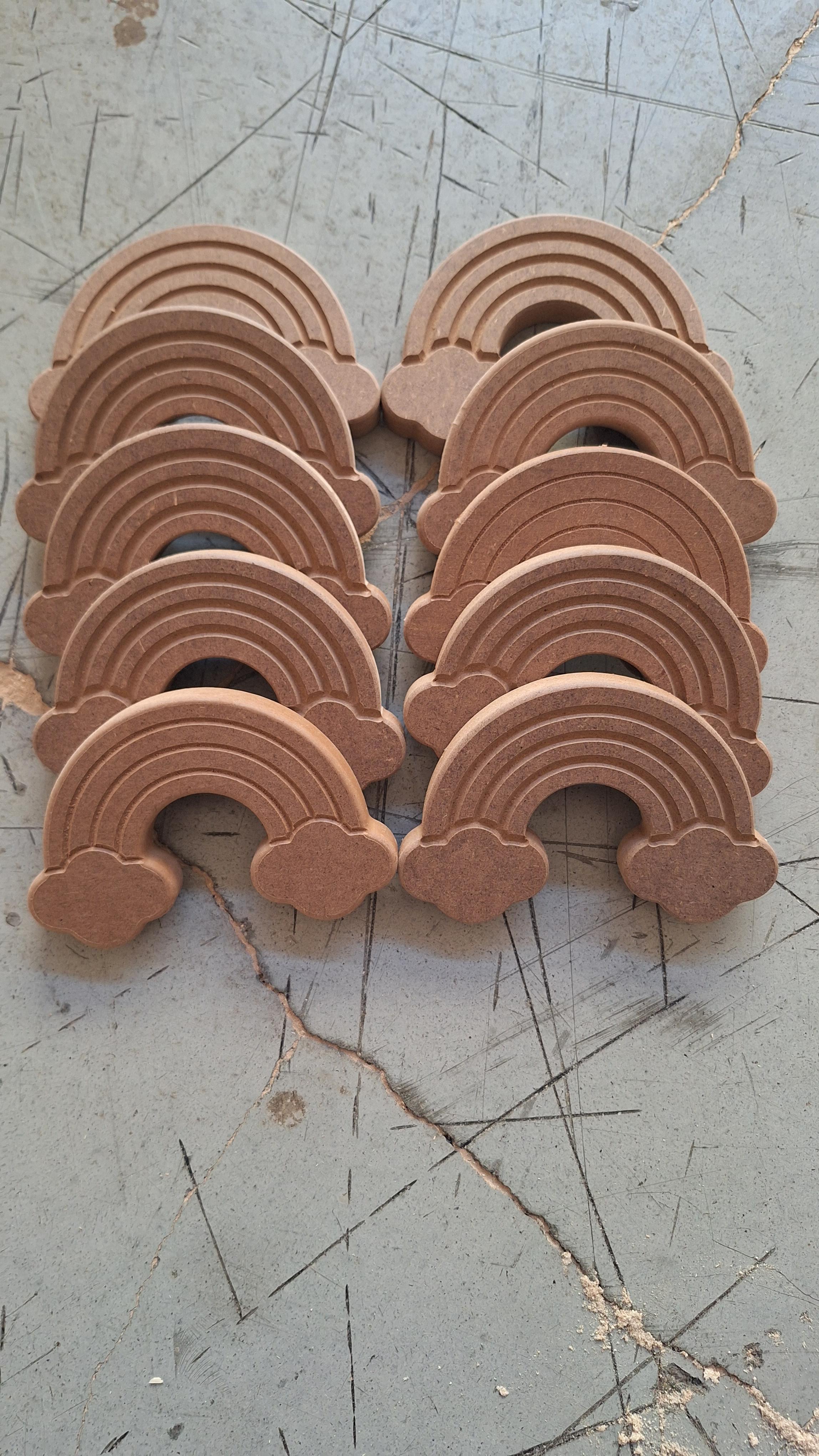 Ahşap Gökkuşağı 18 mm mdf 10 adet 
