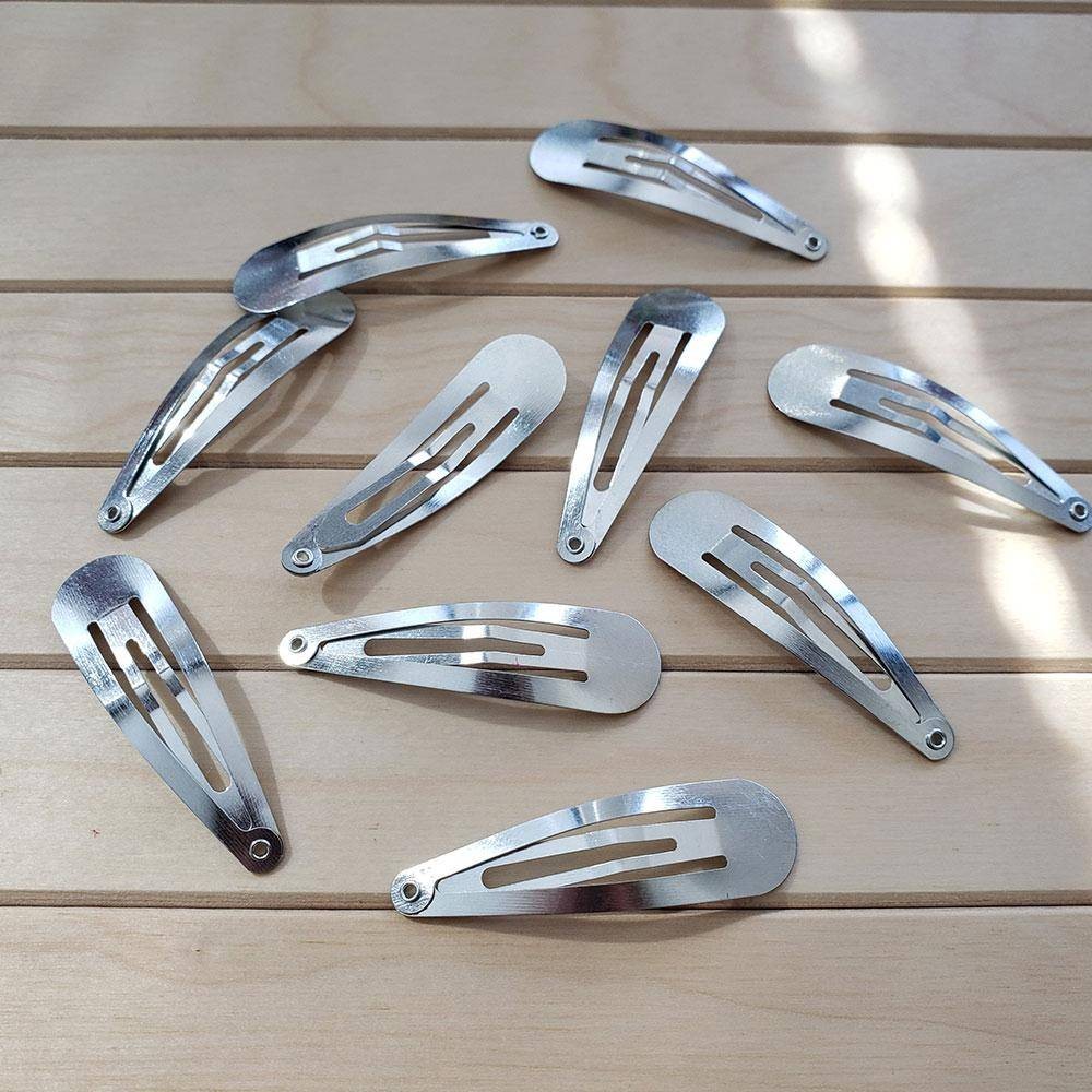 Metal Çıtçıt Toka 5 cm Nikel Renk (10 Adet)