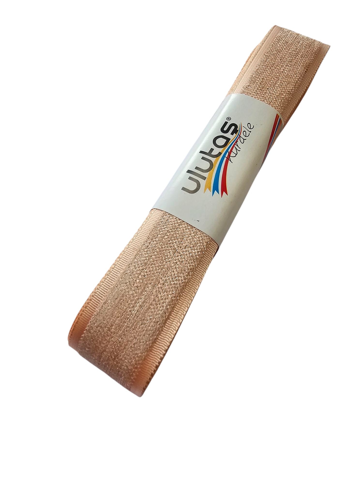 Kadife Efektli Kurdele Somon-Yavruağzı Renk 2.5 cm 5 Metre ( Ulutaş )