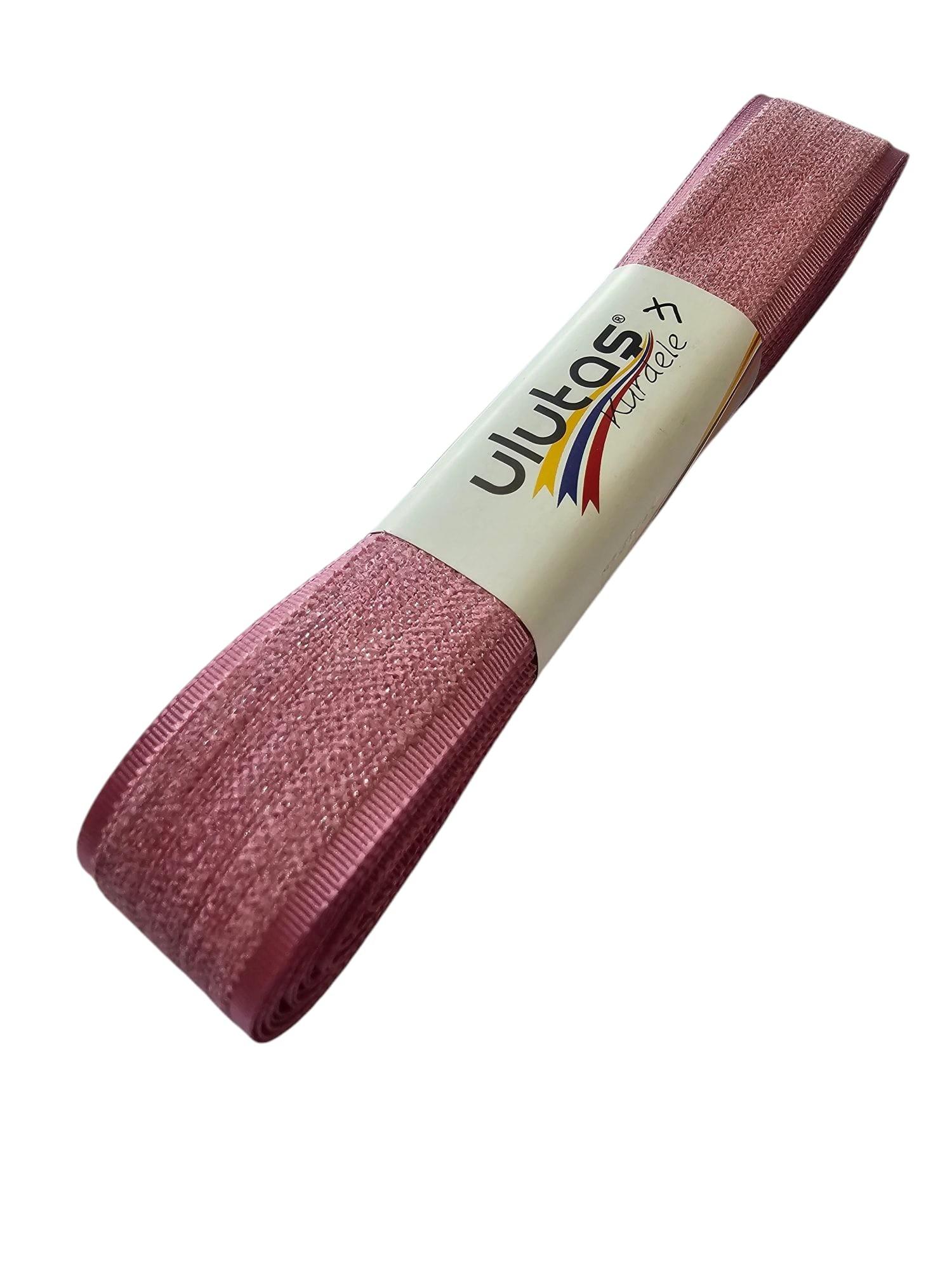 Kadife Efektli Kurdele Koyu Pudra Renk 2.5 cm 5 Metre ( Ulutaş )