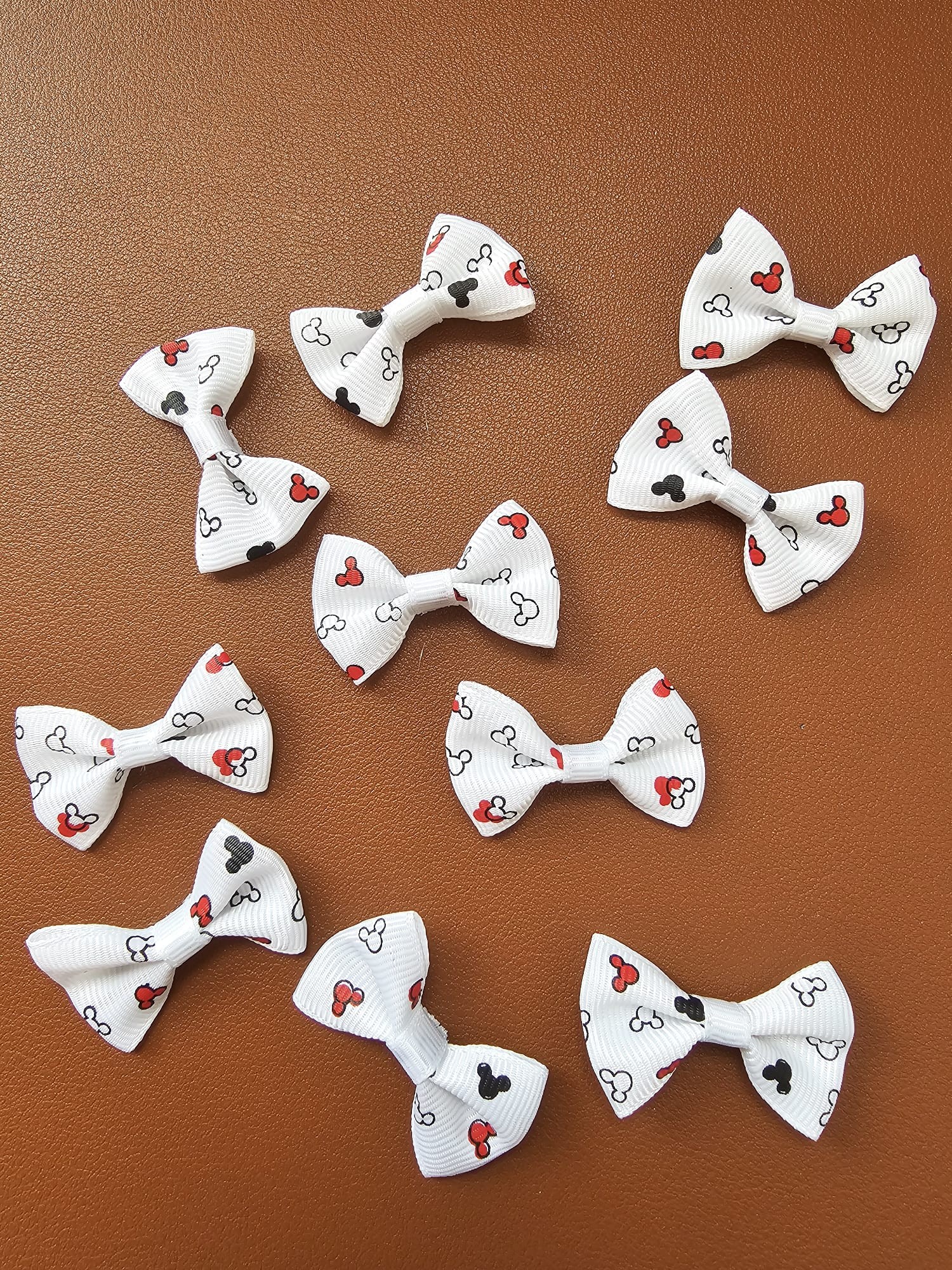 Grogren Fiyonk Mıckey Mouse Desenli Beyaz Renk 10 Adet