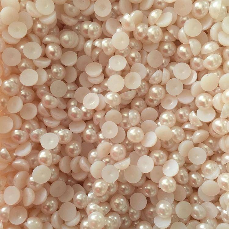 Yarım İnci Açık Pudra 8 mm 100 Gr