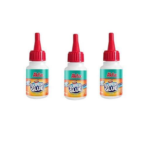Akfix Süper Japon Yapıştırıcısı 30 Gr 3 Adet