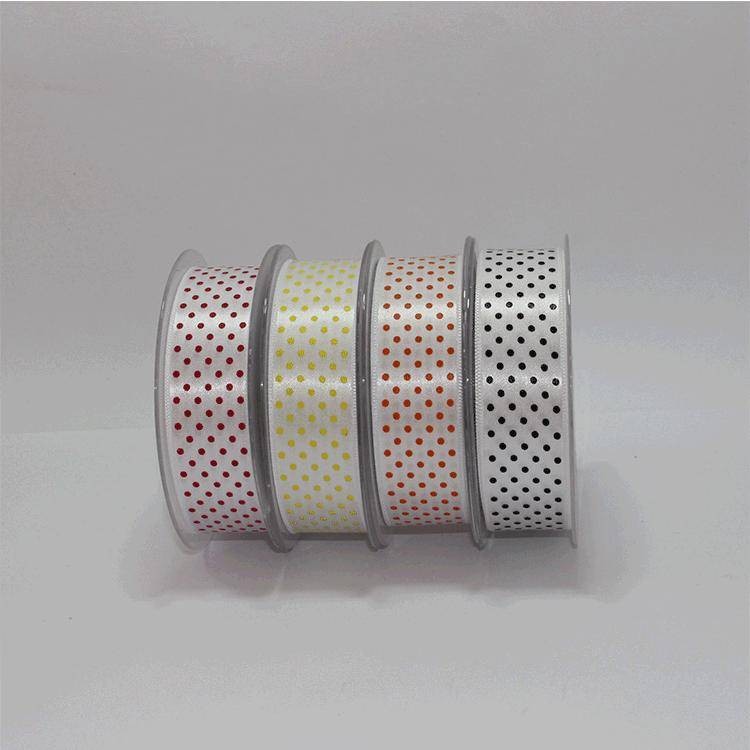 25-28 mm Puantiyeli Saten Kurdele (1) 1 Metre