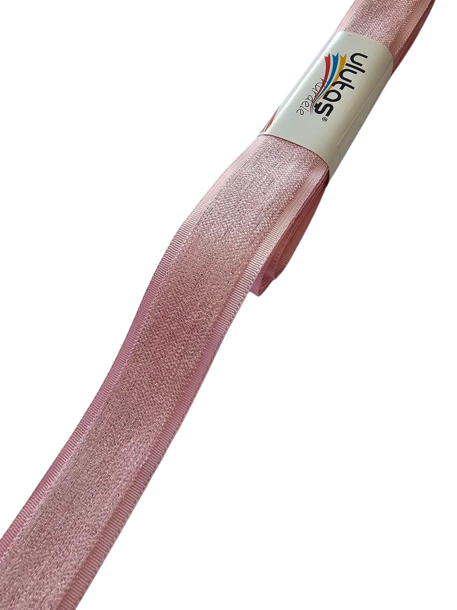 Kadife Efektli Kurdele Açık Pembe Renk 2.5 cm 5 Metre ( Ulutaş )