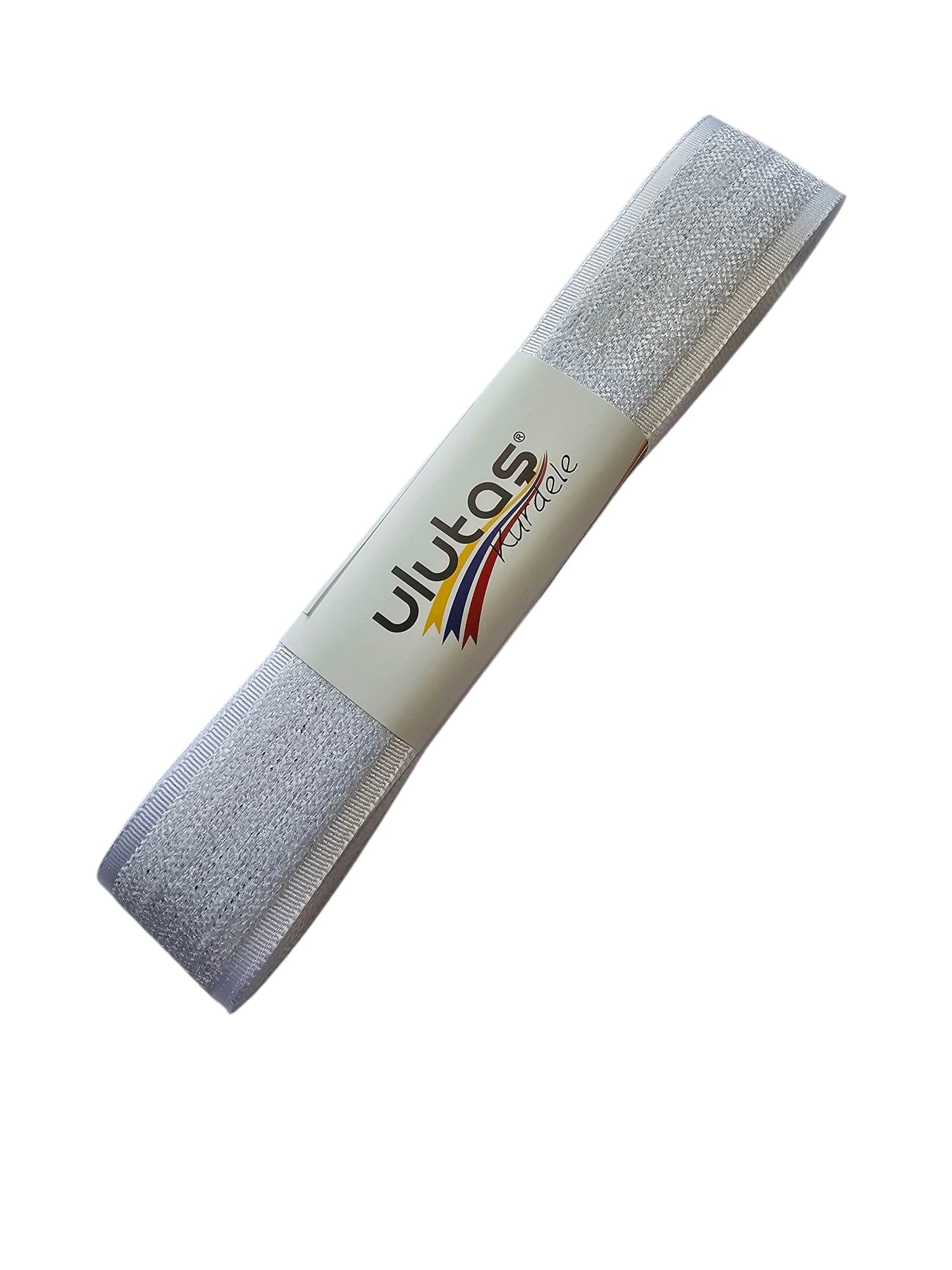 Kadife Efektli Kurdele Kırık Beyaz Renk 2.5 cm 5 Metre ( Ulutaş )