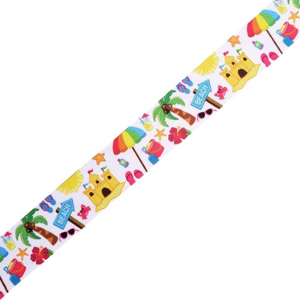 Grogren Kurdele Palmiye Baskılı 1 Metre