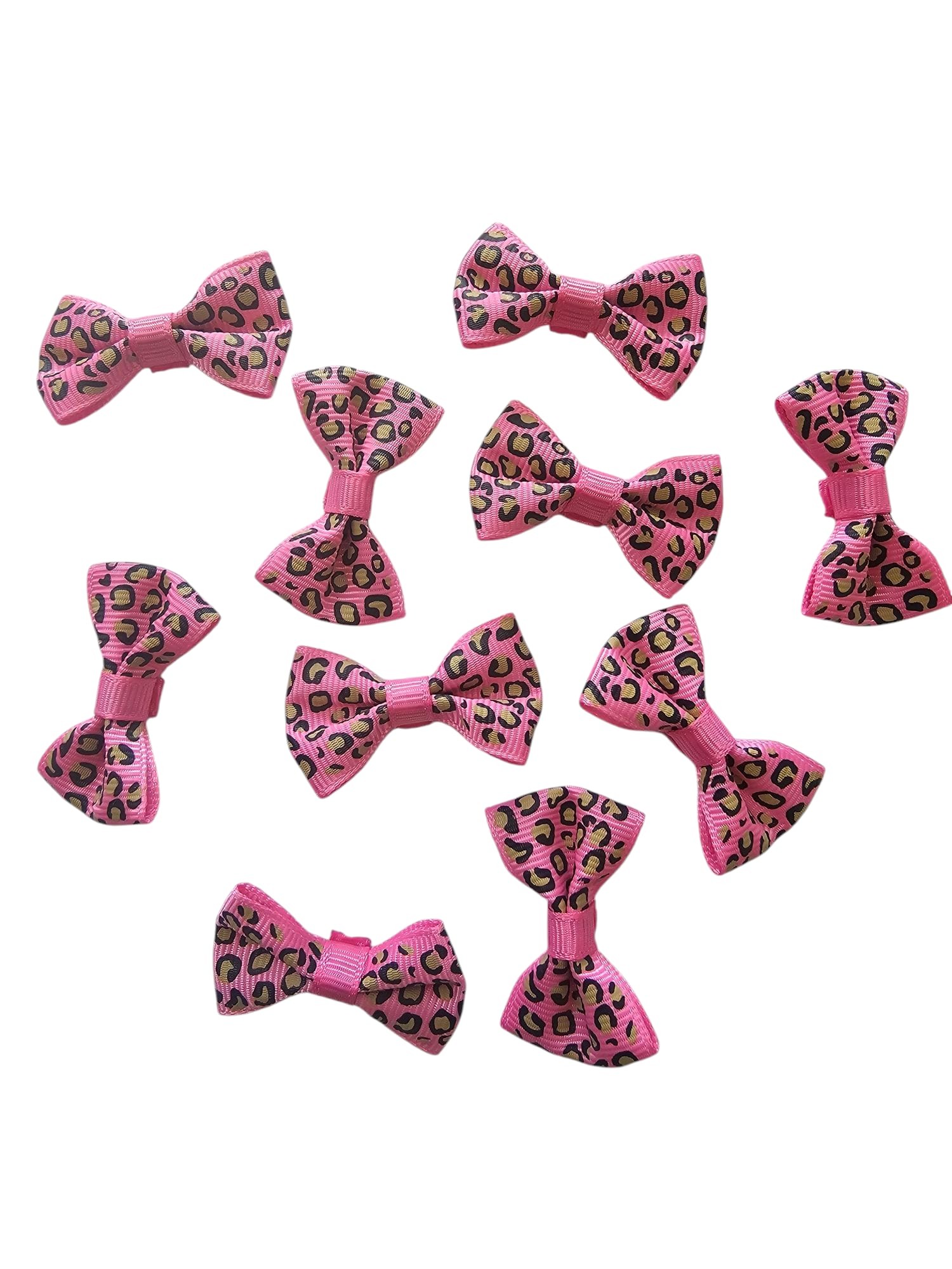 Grogren Fiyonk Leopar Desen Koyu Pembe 10 Adet