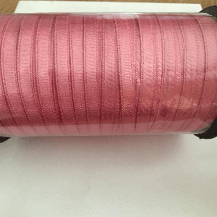 6 mm Saten Kurdele Gül Kurusu 10 Metre