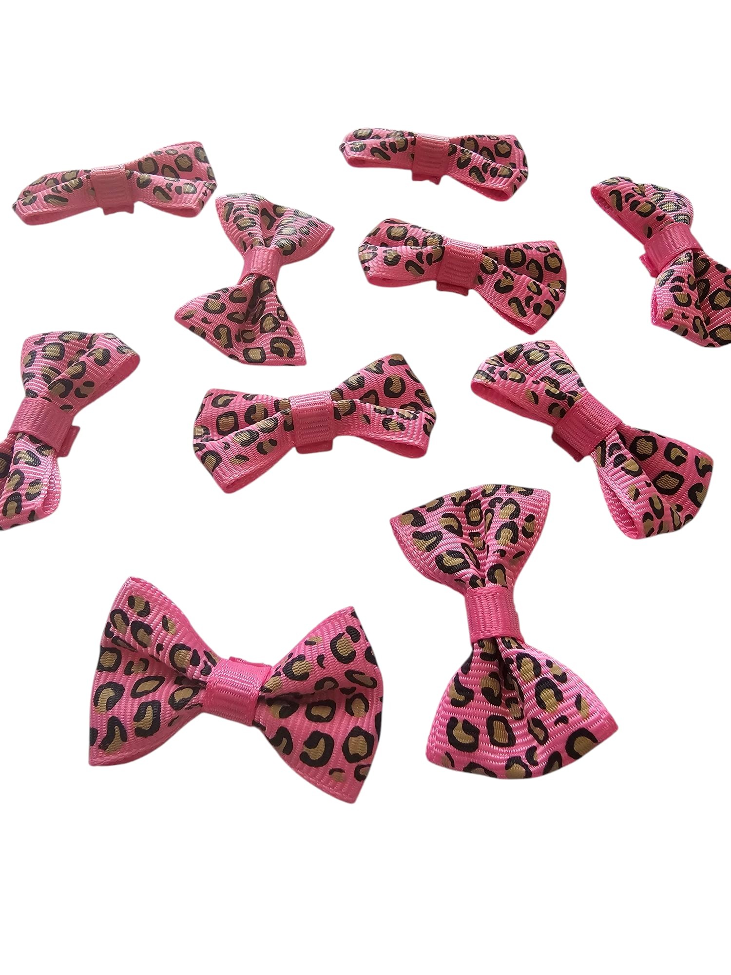 Grogren Fiyonk Leopar Desen Koyu Pembe 10 Adet