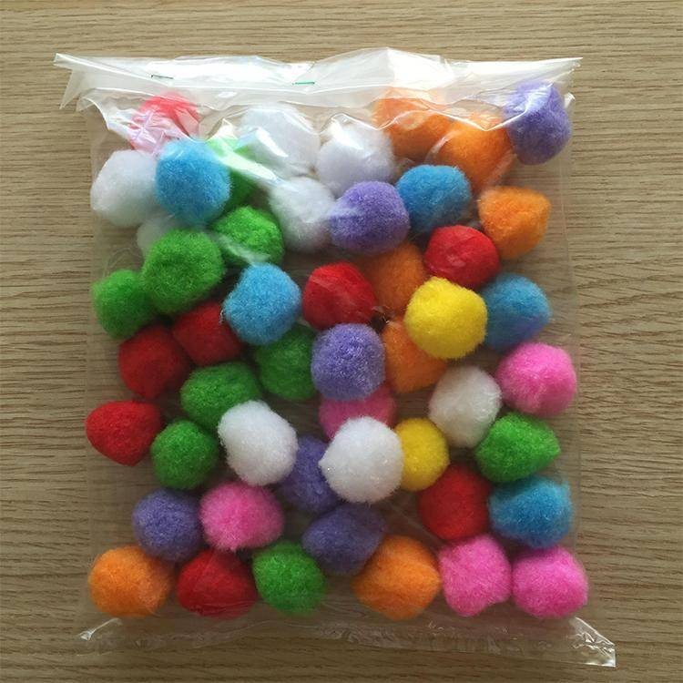 Yumuşak Polyester Ponpon Büyük Boy 50 Adet