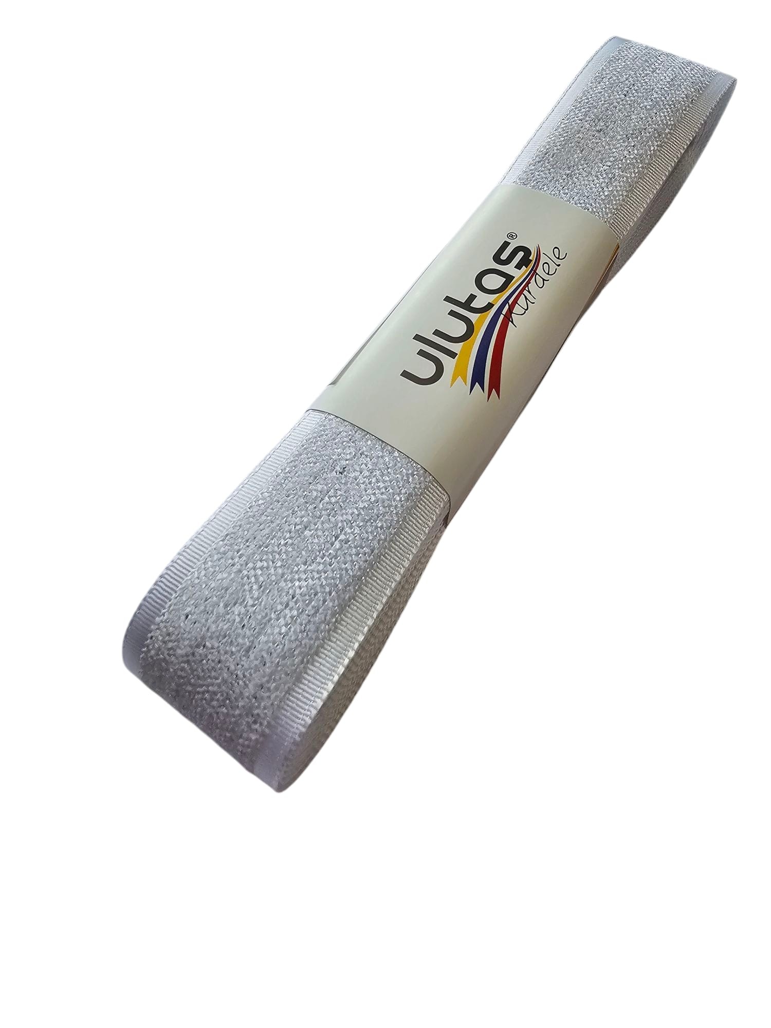 Kadife Efektli Kurdele Kırık Beyaz Renk 2.5 cm 5 Metre ( Ulutaş )