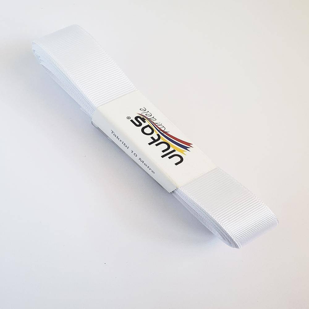 Grogren Kurdele 2 cm 10 Metre Beyaz