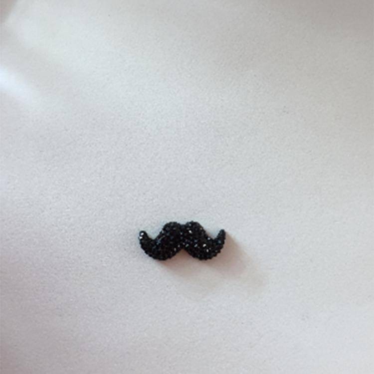 Polyester Bıyık Siyah (10 Adet)
