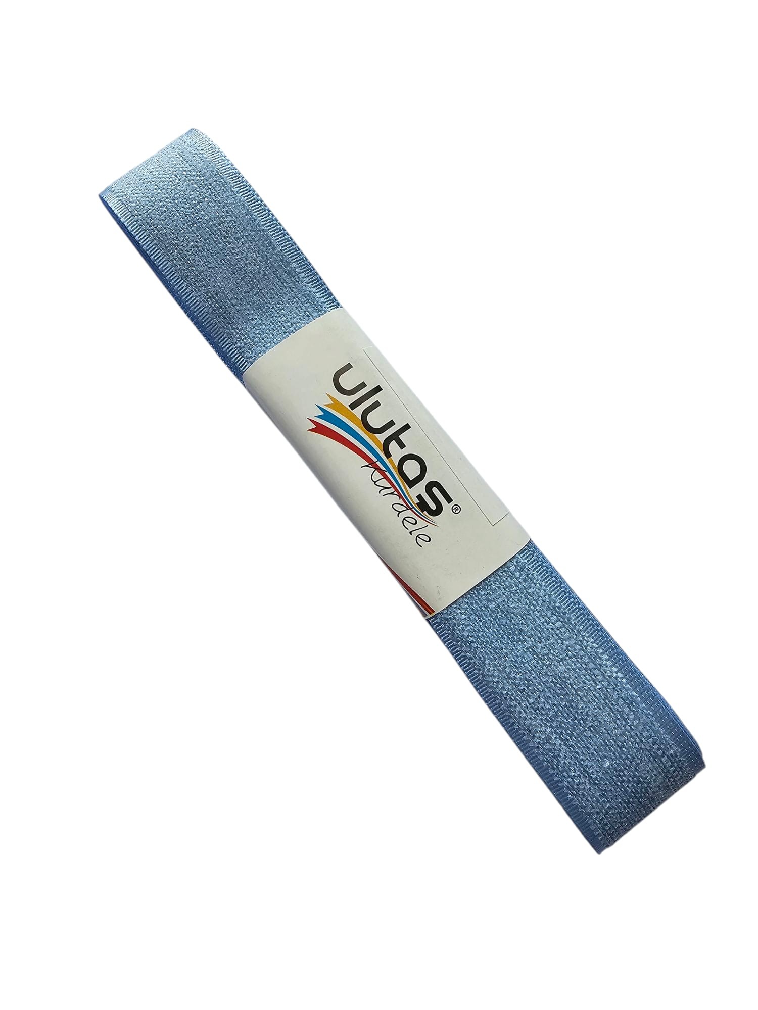 Kadife Efektli Kurdele Açık Mavi Renk 2.5 cm 5 Metre ( Ulutaş )