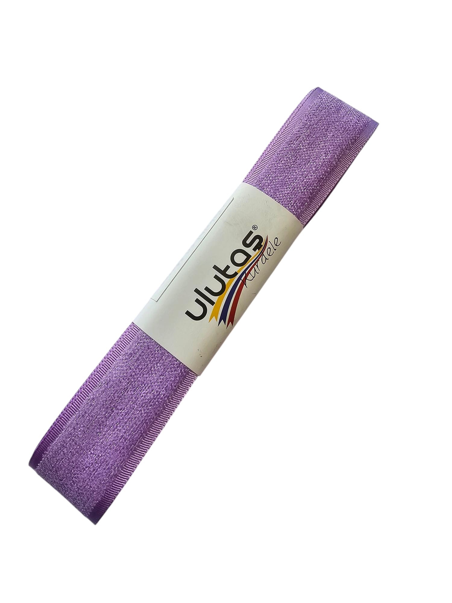 Kadife Efektli Kurdele Lila Renk 2.5 cm 5 Metre ( Ulutaş )
