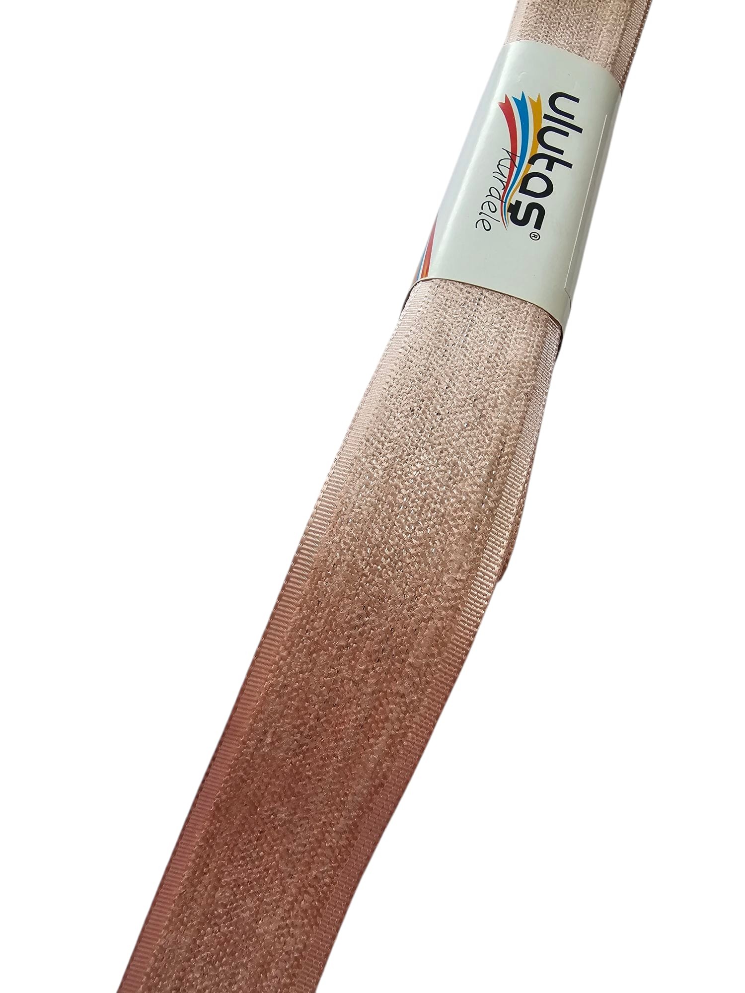 Kadife Efektli Kurdele Pudra Renk 2.5 cm 5 Metre ( Ulutaş )