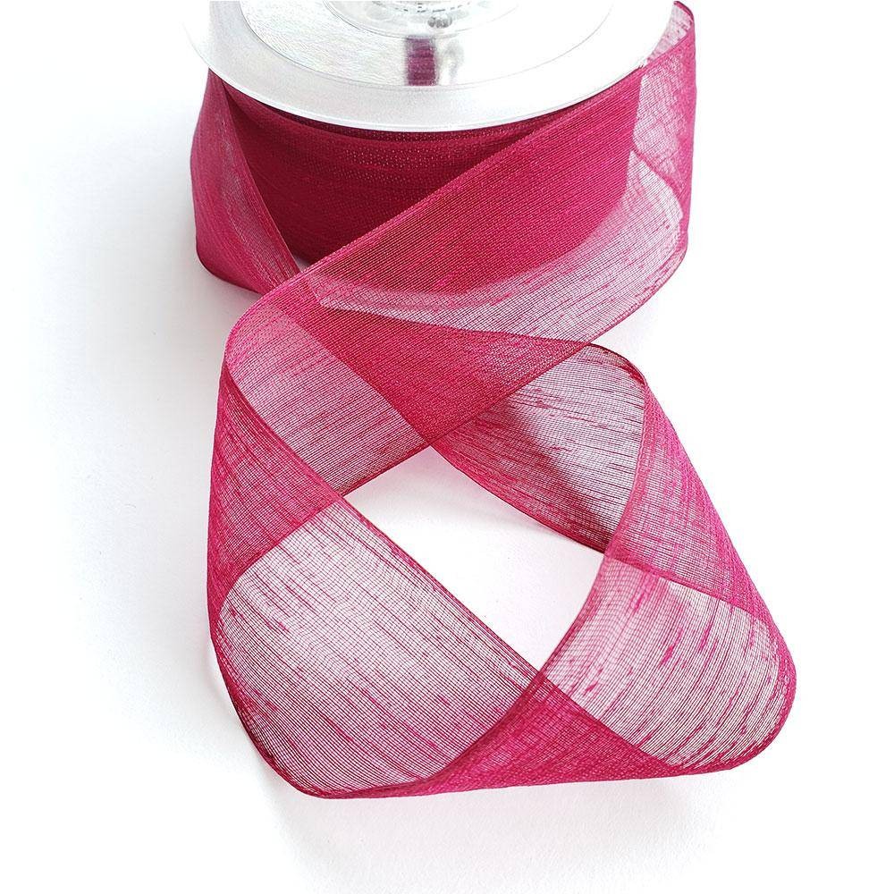 Tül Kurdele 4 cm Mürdüm 10 Metre