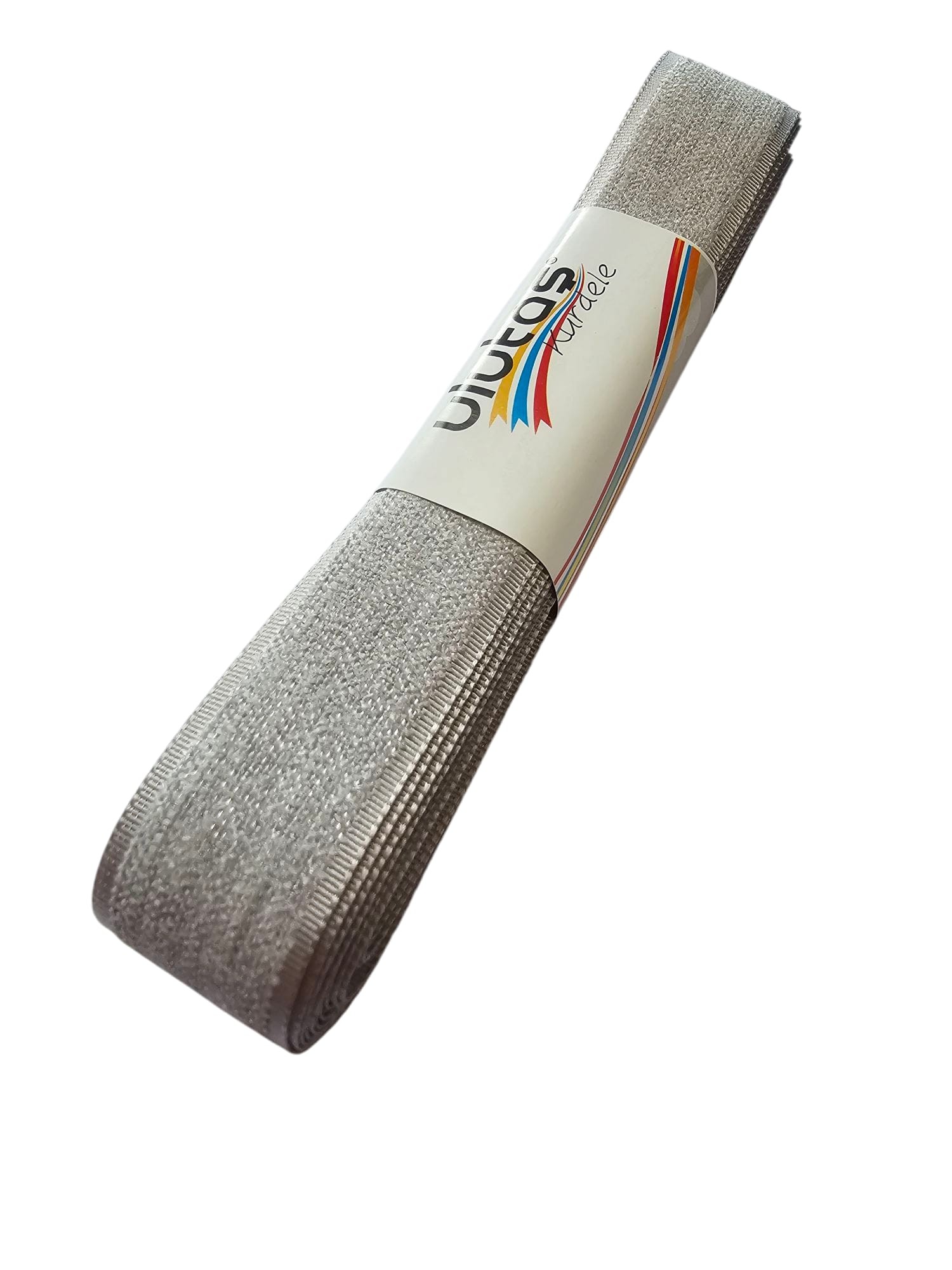Kadife Efektli Kurdele Gri Renk 2.5 cm 5 Metre ( Ulutaş )