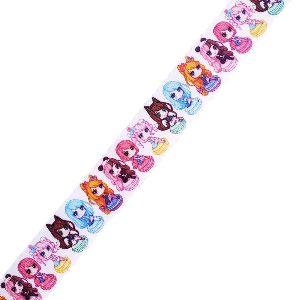 Grogren Kurdele Macaron Baskılı 1 Metre