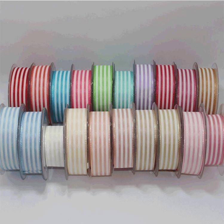 25-28 mm Çizgili Tafta Kurdele 1 Metre
