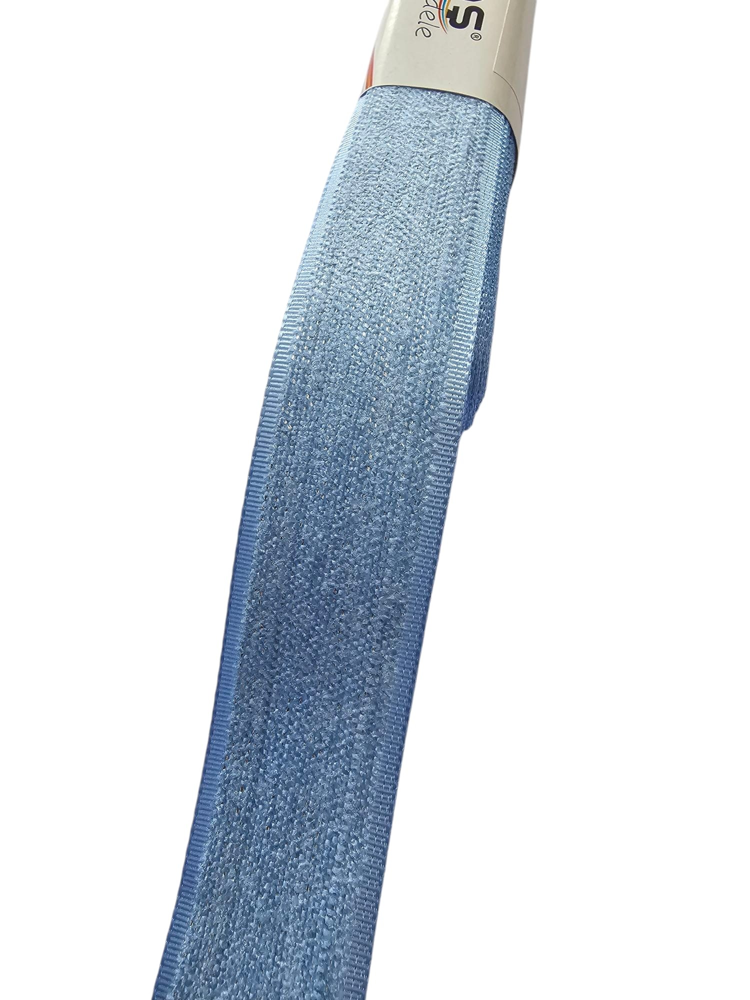 Kadife Efektli Kurdele Açık Mavi Renk 2.5 cm 5 Metre ( Ulutaş )