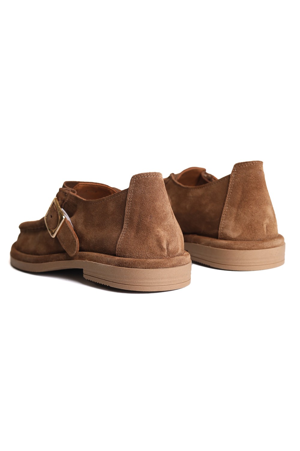 Hakiki Deri El Yapımı Anatomik Taban Tütün Kadın Loafer R004