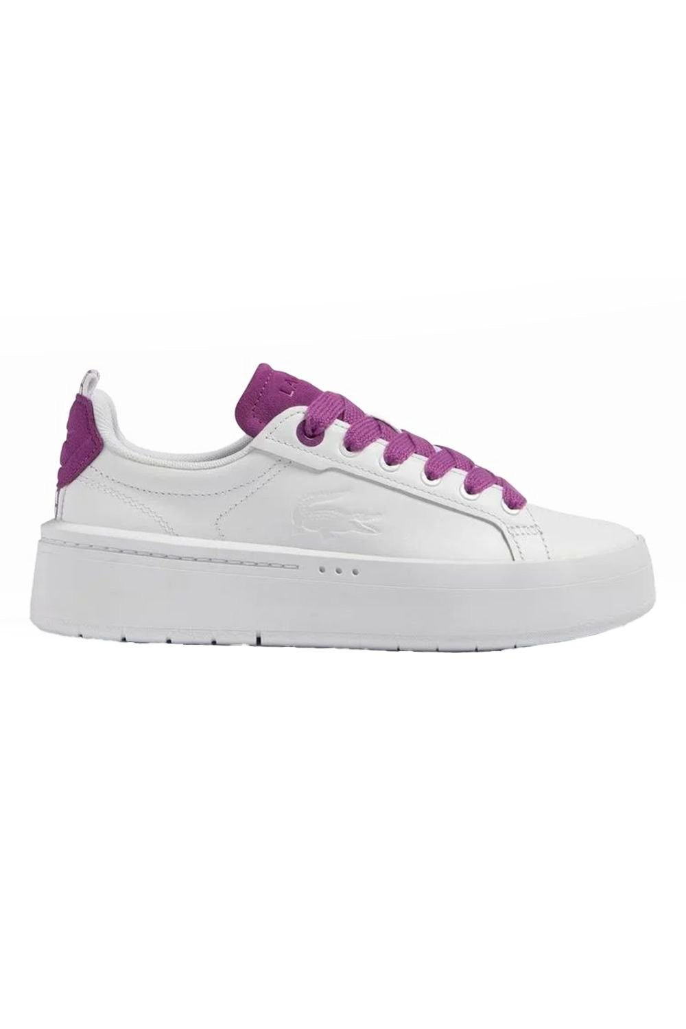 Lacoste Carnaby Platform Kadın Beyaz-Mor Sneaker