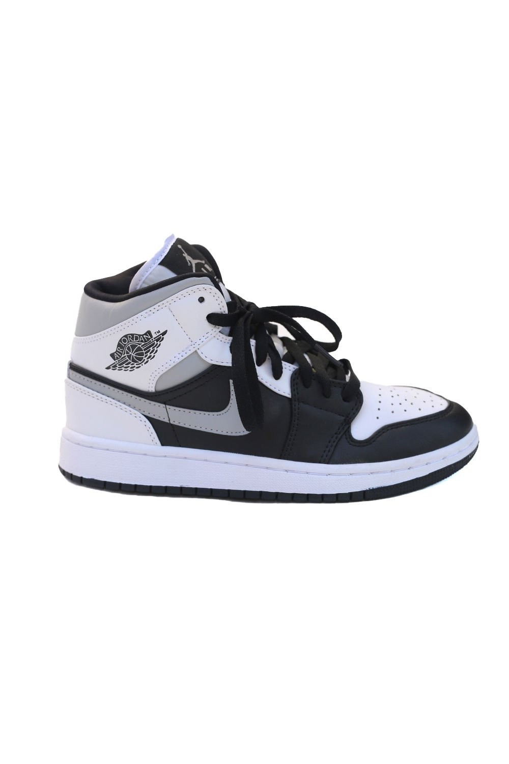 Nike Air Jordan 1 Retro Mid Shadow Grey White Black N208