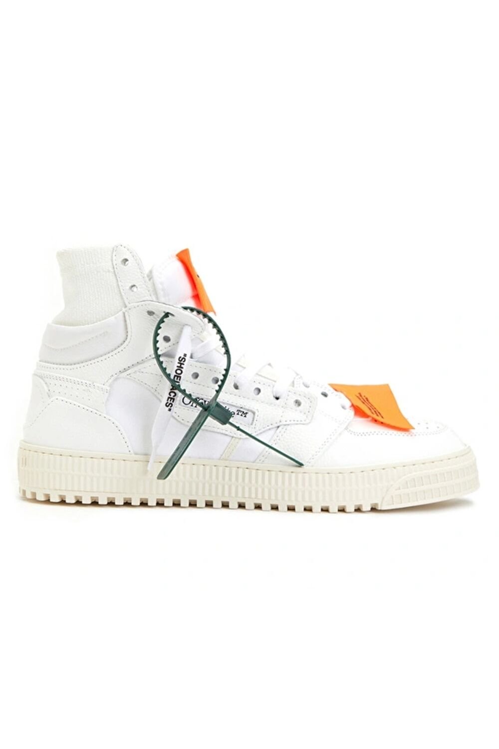 Off-White Beyaz Logo Detaylı Kadın Deri Sneaker