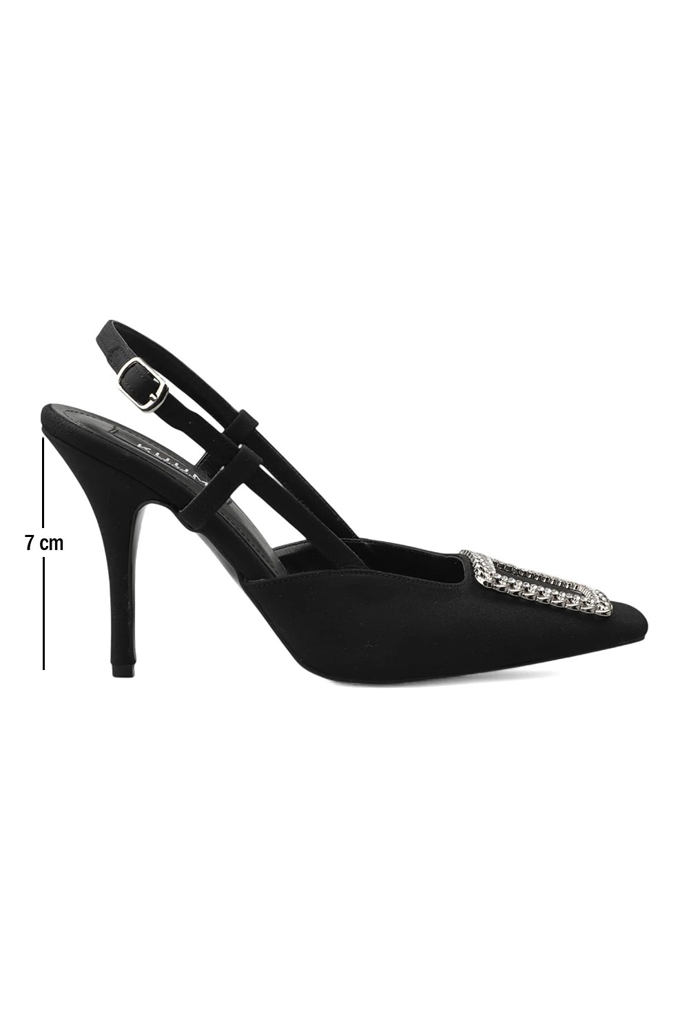 Arien Ön Metal Tokalı Kadın Siyah Stiletto K712936
