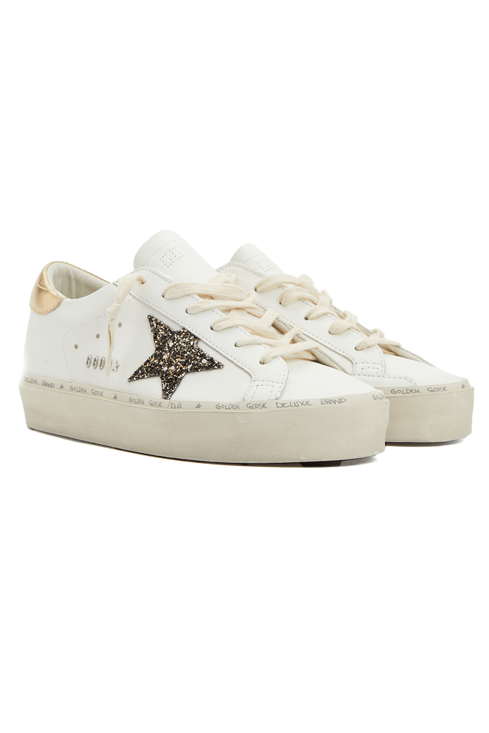 Golden Goose Beyaz Logolu Kadın Deri Sneaker