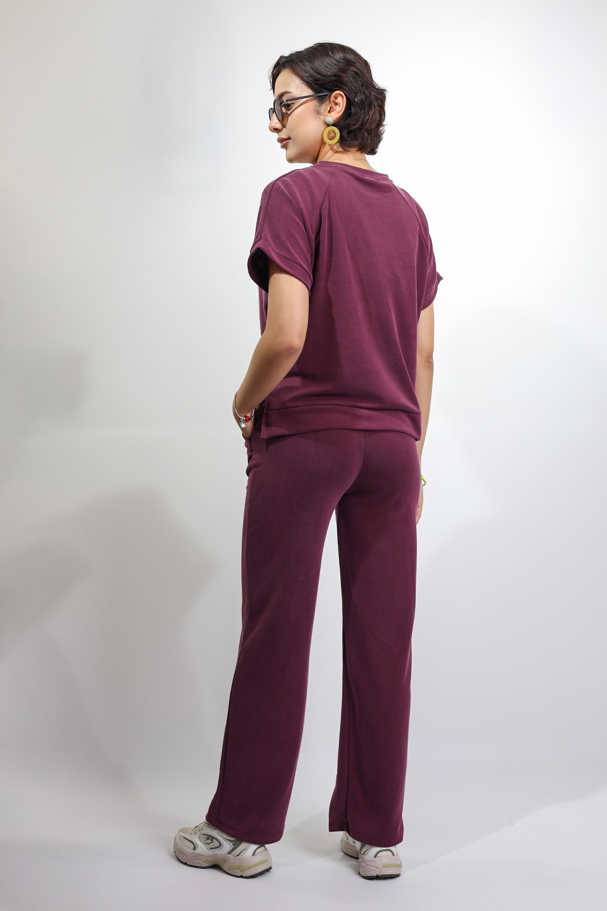 Modal Kumaş Bordo İkili Takım