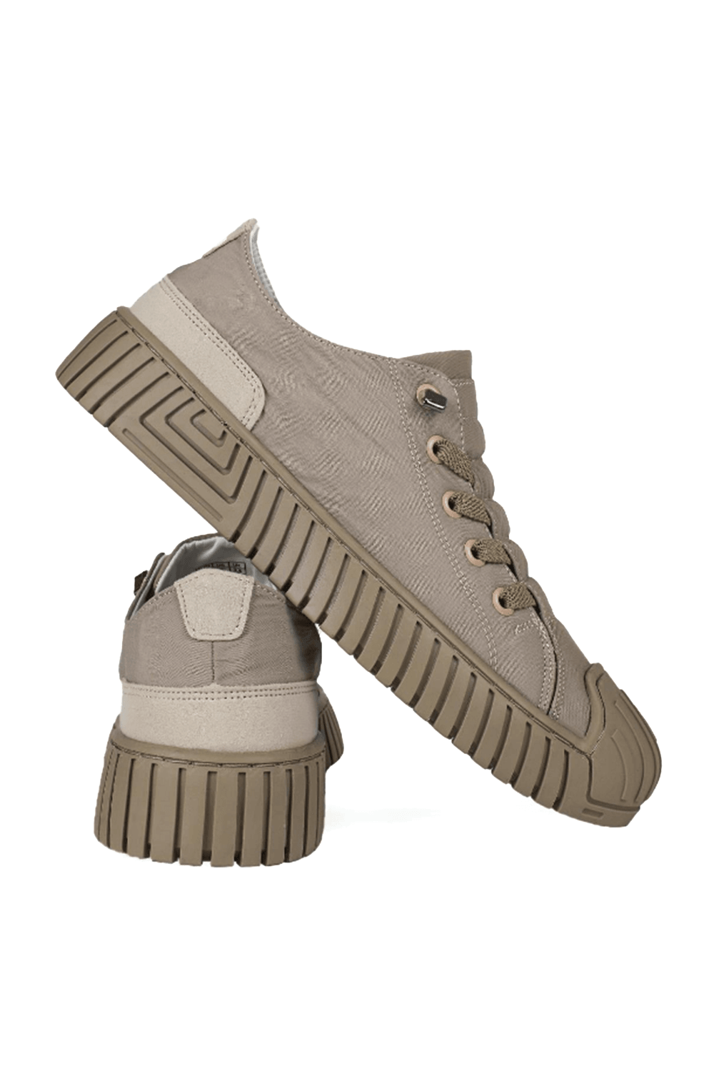 Elvira Üst Kısmı Lastik Detaylı Taban İç Ortapedik Pedli Camel Unisex Spor Ayakkabı