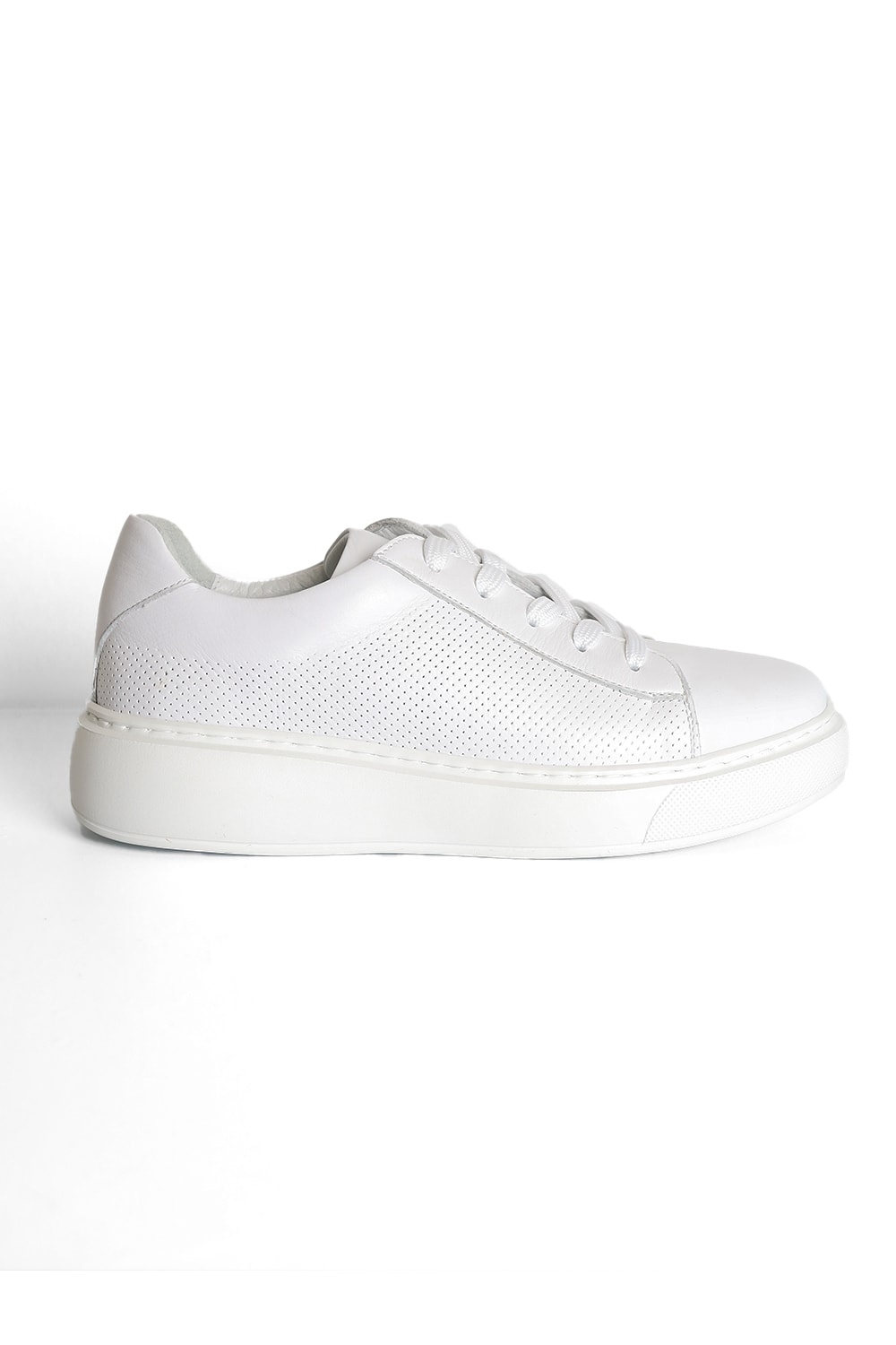 Hakiki Deri Yumuşak Dokulu Anatomik Yapılı Günlük Kadın Sneaker