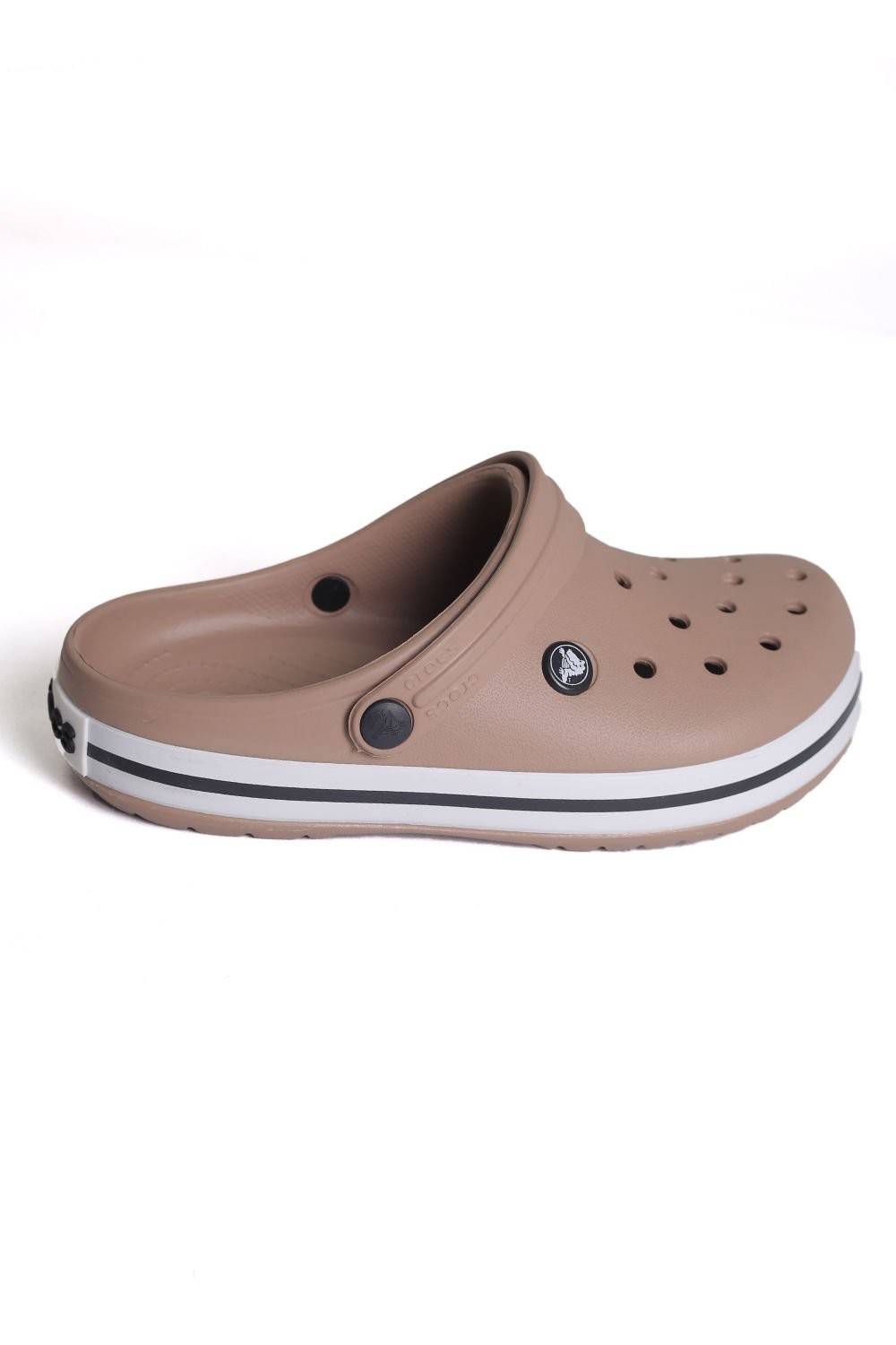 Crocs Eva Kahve-Beyaz  Unisex Terlik