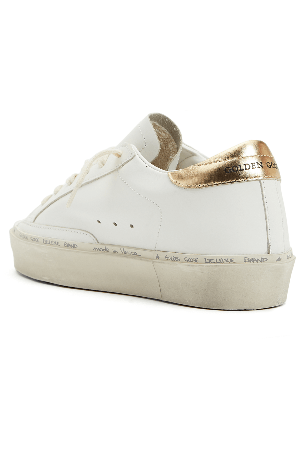 Golden Goose Beyaz Logolu Kadın Deri Sneaker