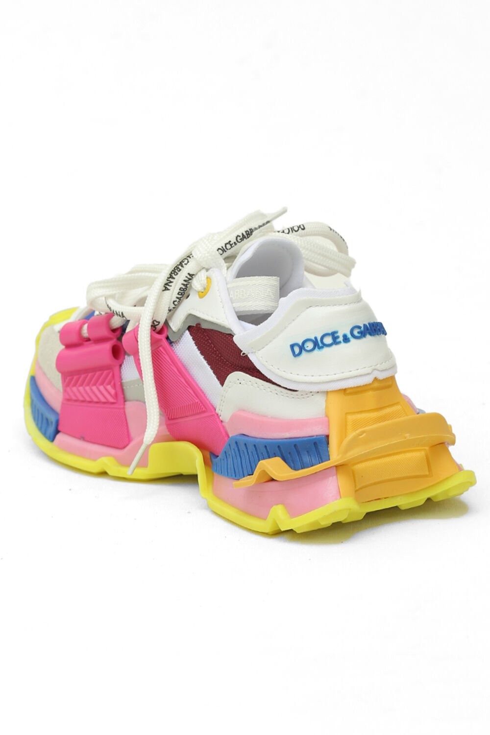 D&G Mixed-Materials Space Sneakers Gri