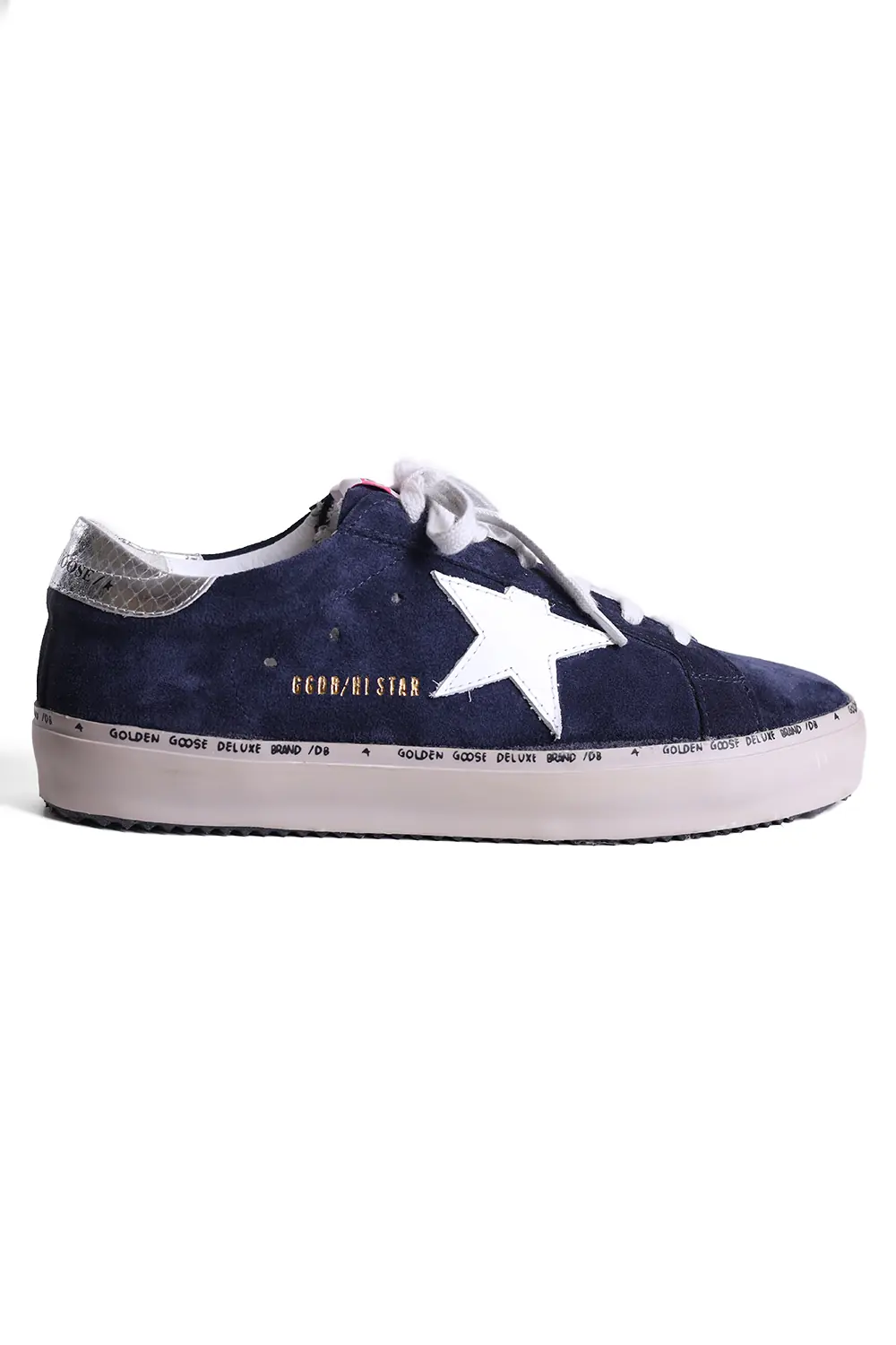 Golden Goose Super-Star Lacivert Deri Kadın Sneakers ElitShoe