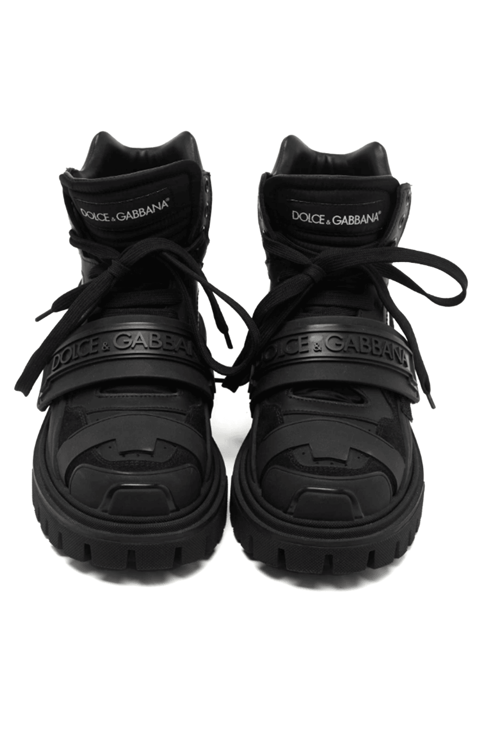 Dolce & Gabbana Logo Strap Trekking Boots