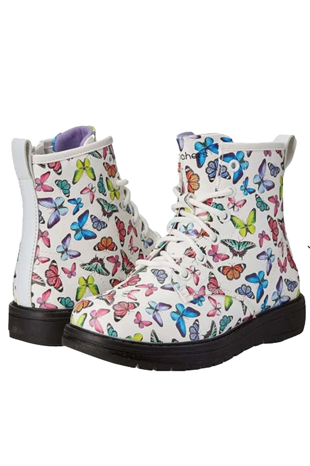 Skechers Gravlen - Butterfly Squad 303420L-WMLT Çocuk Bot Beyaz