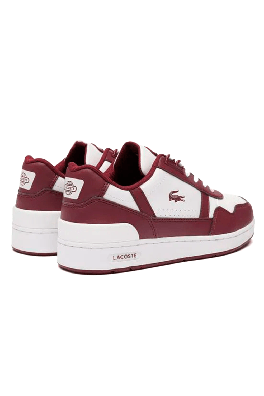 Lacoste T-Clip Erkek Çocuk Beyaz-Bordo Sneaker