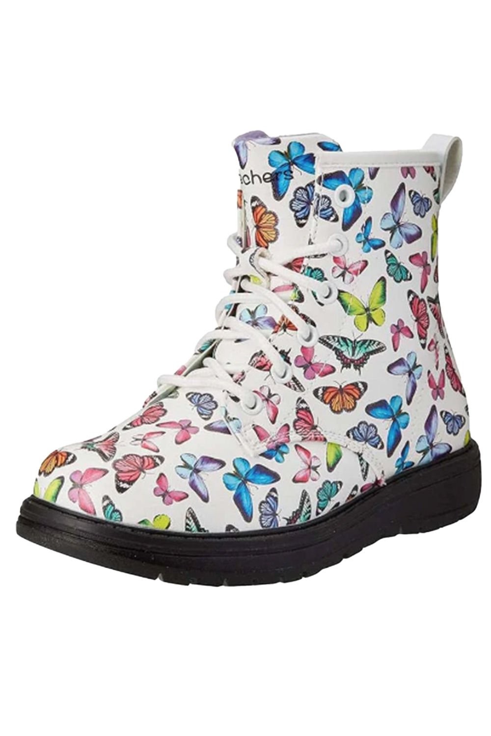 Skechers Gravlen - Butterfly Squad 303420L-WMLT Çocuk Bot Beyaz