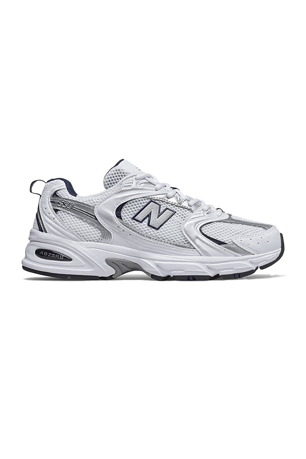 New Balance 530 White Silver Navy