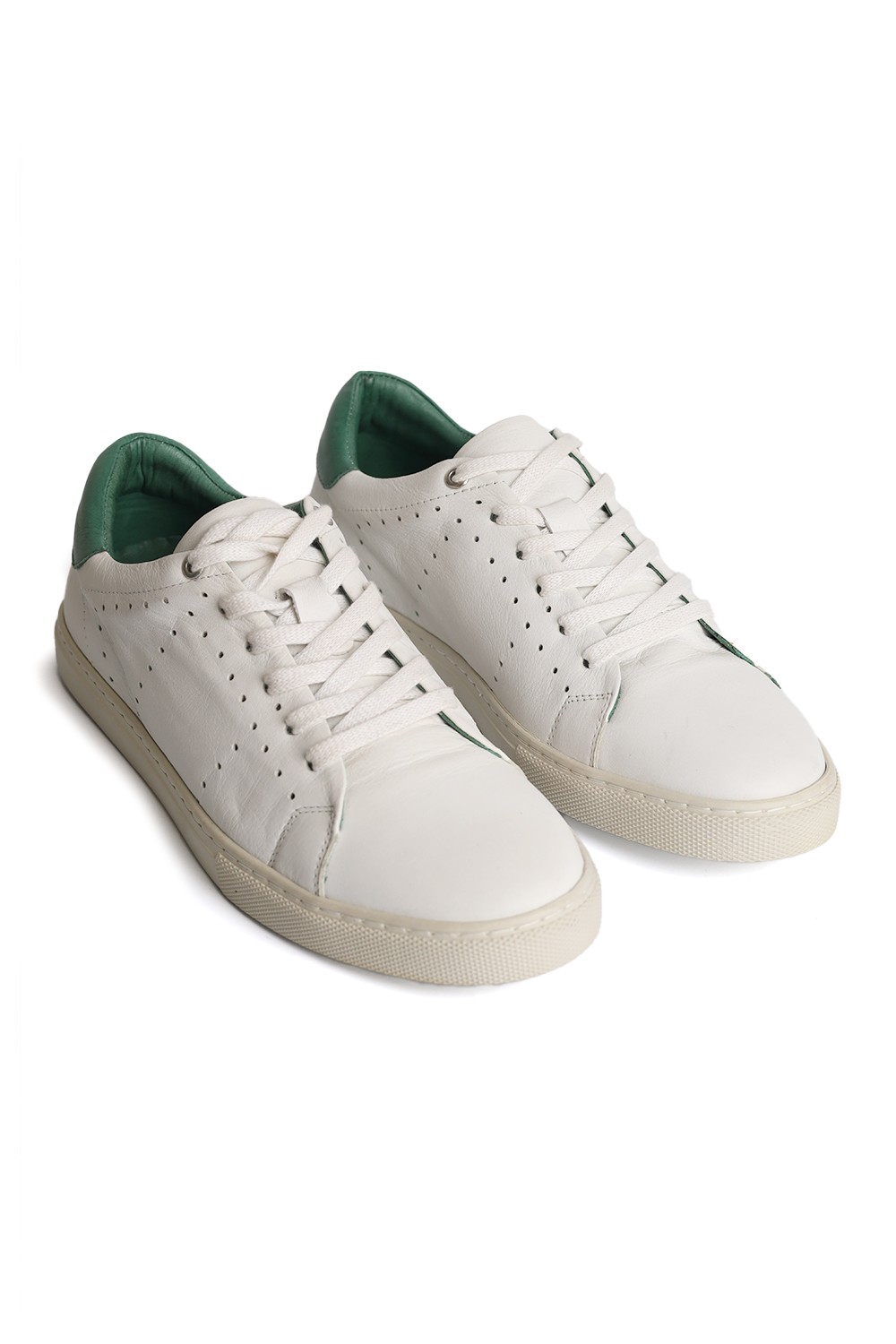 Hakiki Deri El Yapımı Ortapedik Tabanlı Erkek Sneakers