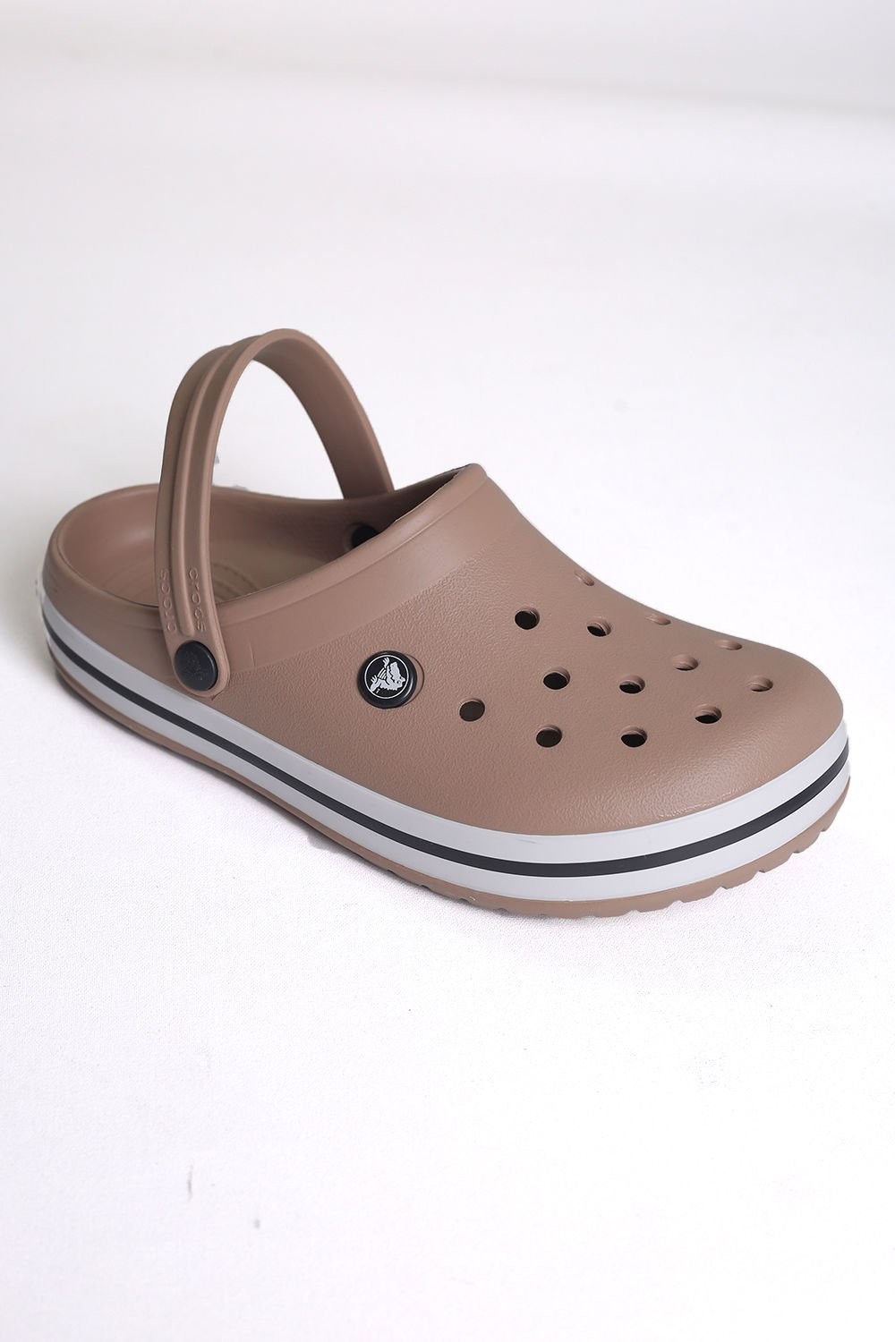 Crocs Eva Kahve-Beyaz  Unisex Terlik