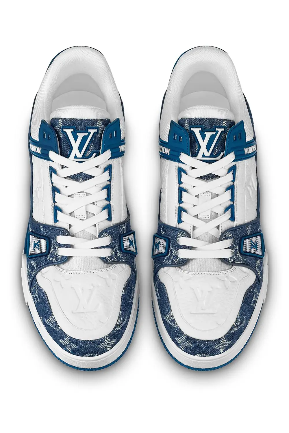 LOUISVUITTON ルイヴィトン LVトレーナー ブルー 7½ Louis Vuitton LV Trainer Blue Sneaker | ElitShoe