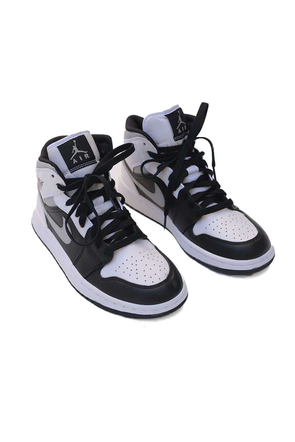 Nike Air Jordan 1 Retro Mid Shadow Grey White Black N208