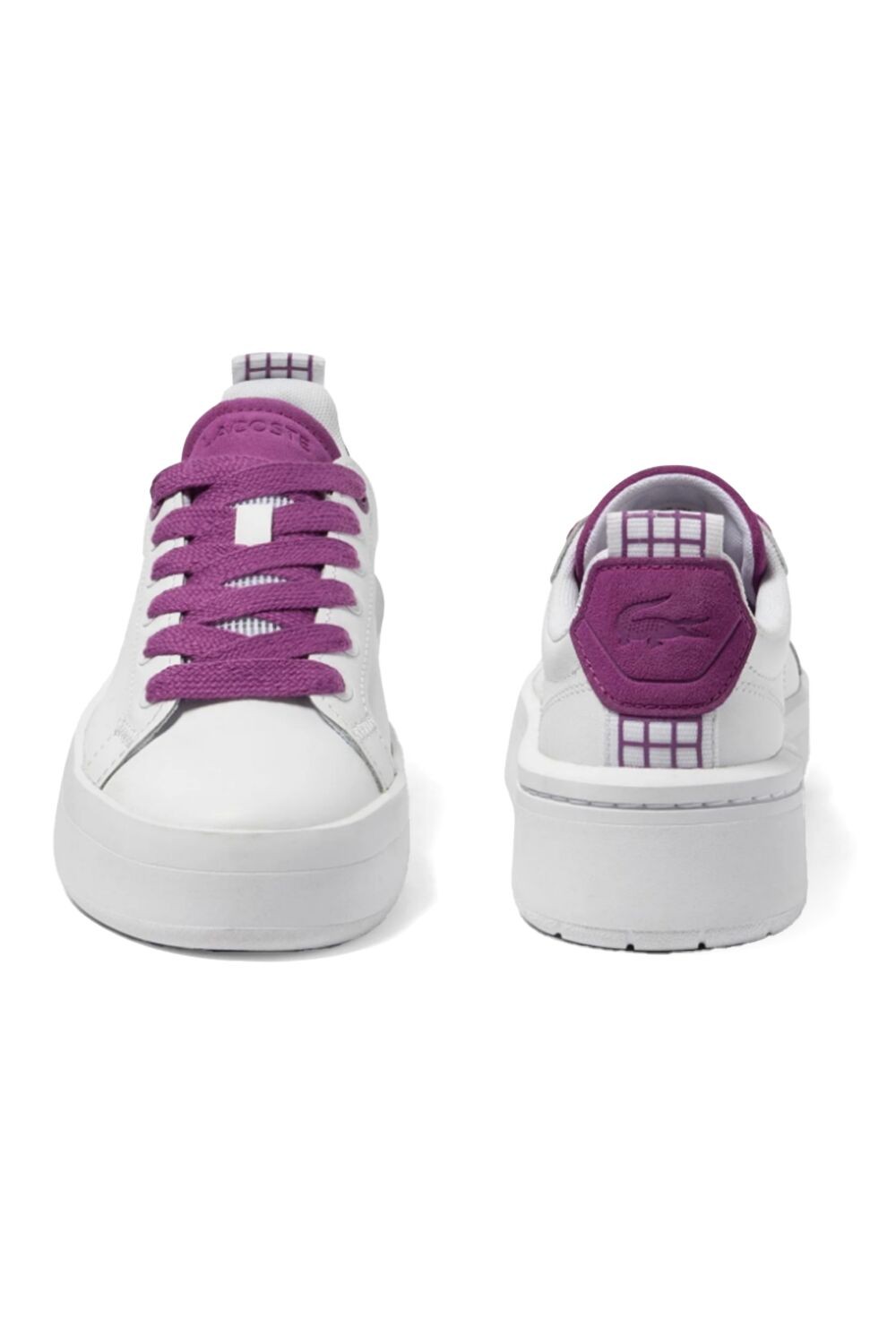 Lacoste Carnaby Platform Kadın Beyaz-Mor Sneaker